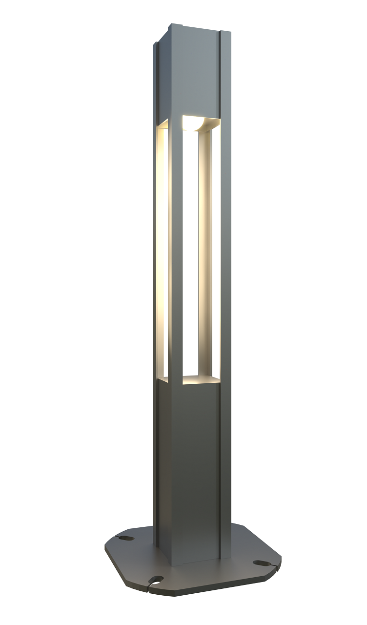 Decorative LED pole 3 ft. Ankara OD 3,5x3,5 (Galvanized steel) One side 30W 4050Lm